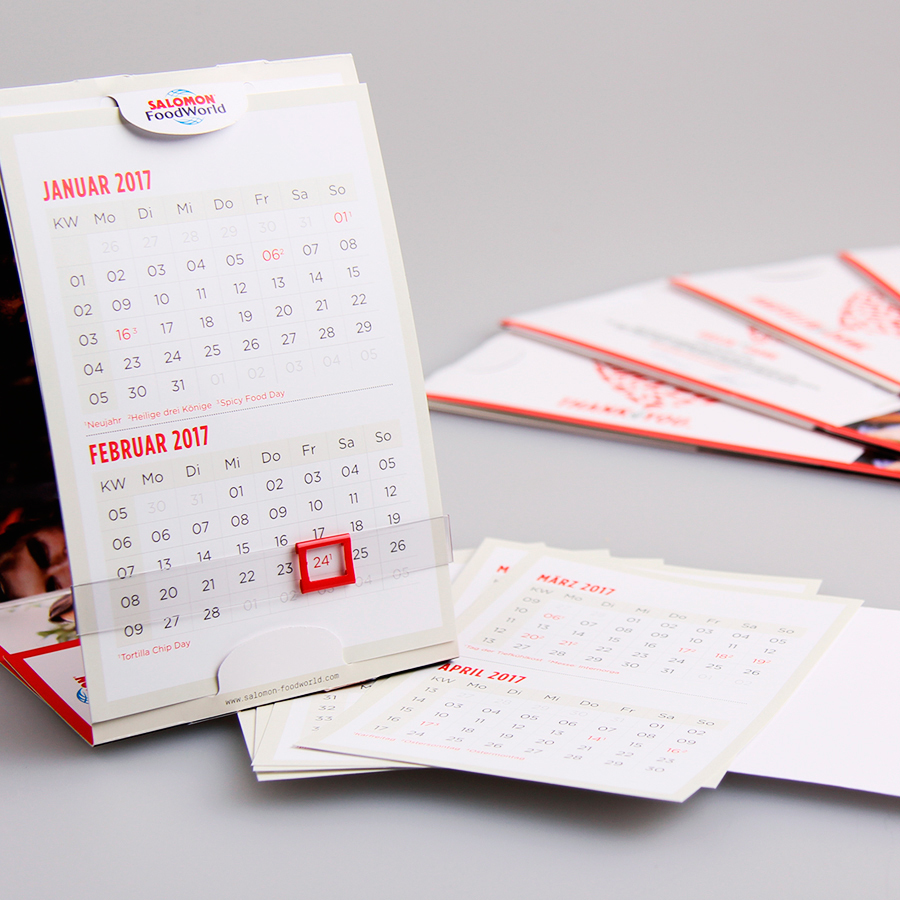 Salomon Foodworld Gmbh Mailing Jahresabschlusskarte Mit Tischkalender Halma (1)